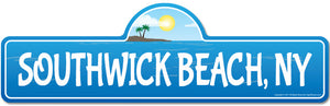 Southwick, NY New York Beach Street Sign