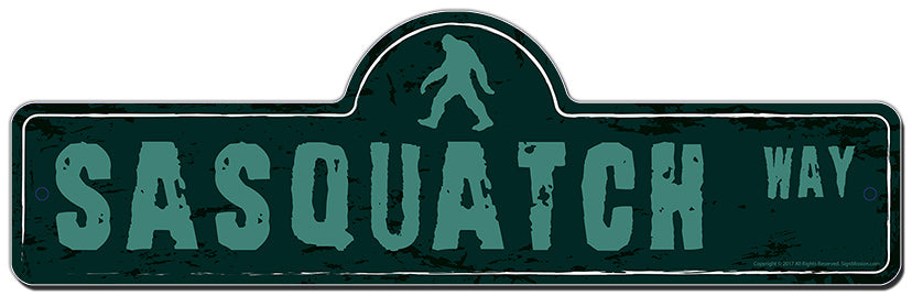 Sasquatch Street Sign