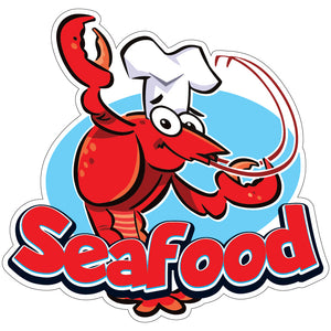 Seafood Die-Cut Decal
