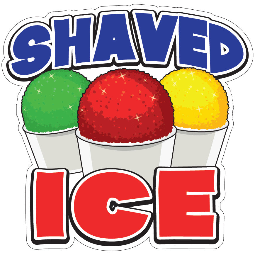 Shaved Ice Die-Cut Decal
