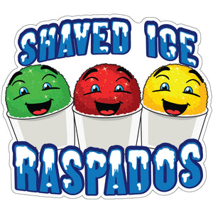 Shaved Ice Raspados Die-Cut Decal