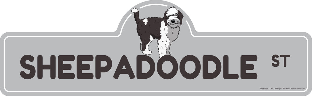 Sheepadoodle Street Sign