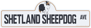 Shetland Sheepdog Street Sign