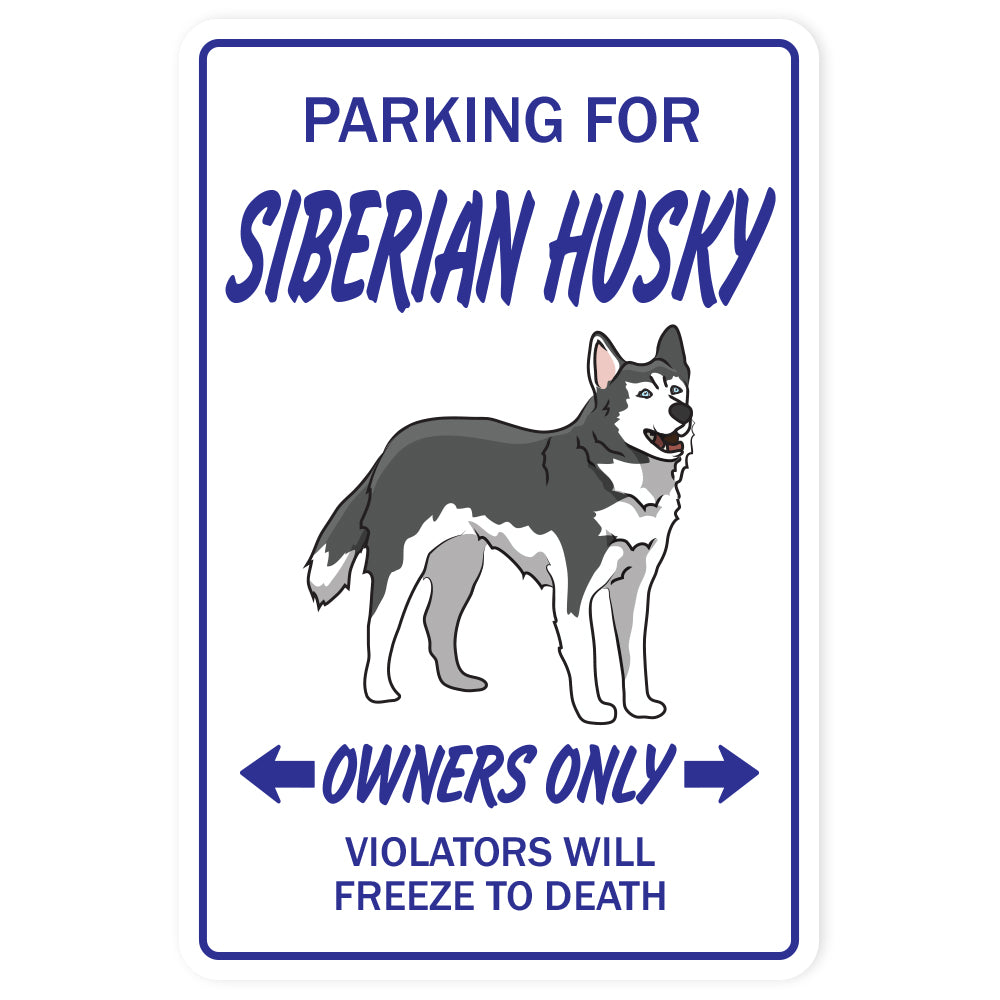 Siberian Husky Vinyl Decal Sticker