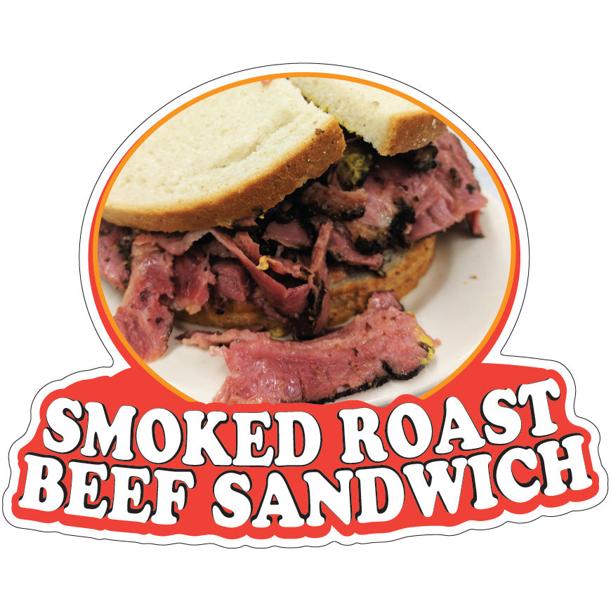Smoked Roast Beef Sandwich Die-Cut Decal