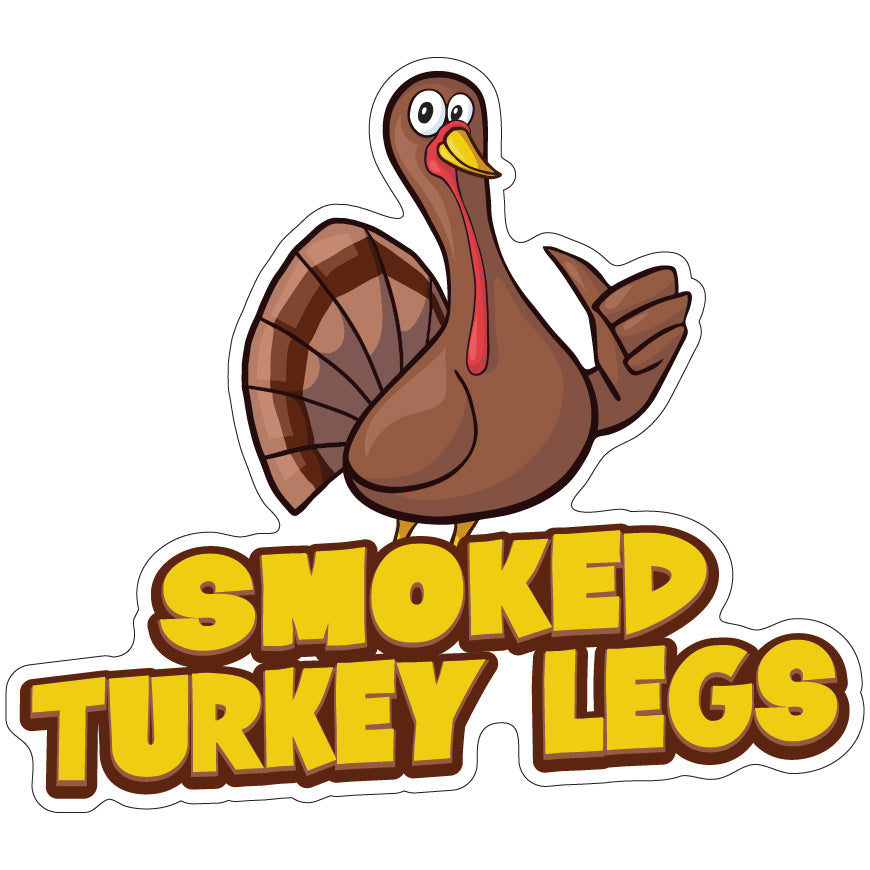 Smoked Turkey Legs Die-Cut Decal