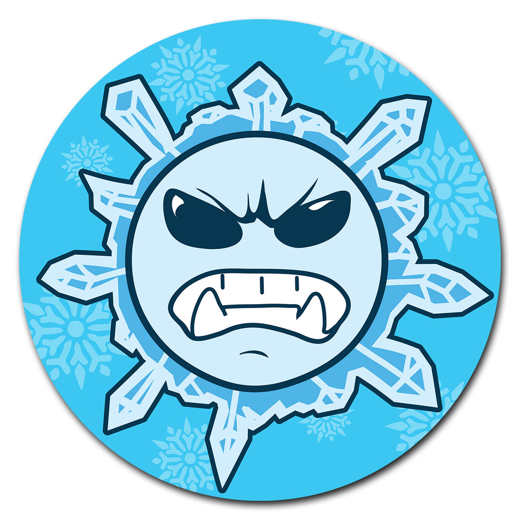 Snowflake Angry Circle