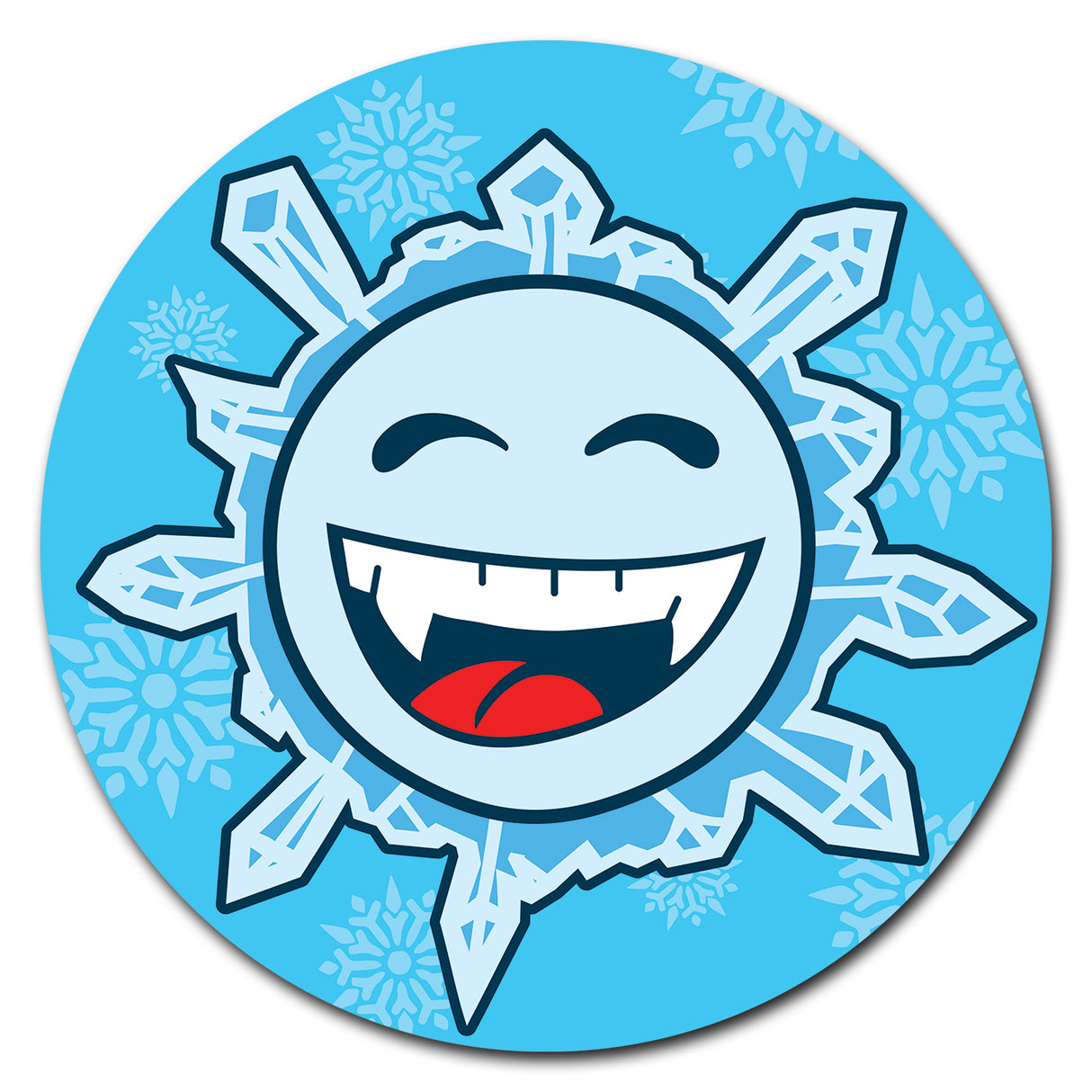 Snowflake Happy Circle