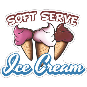 Soft Serve Ice Cream Die-Cut Decal