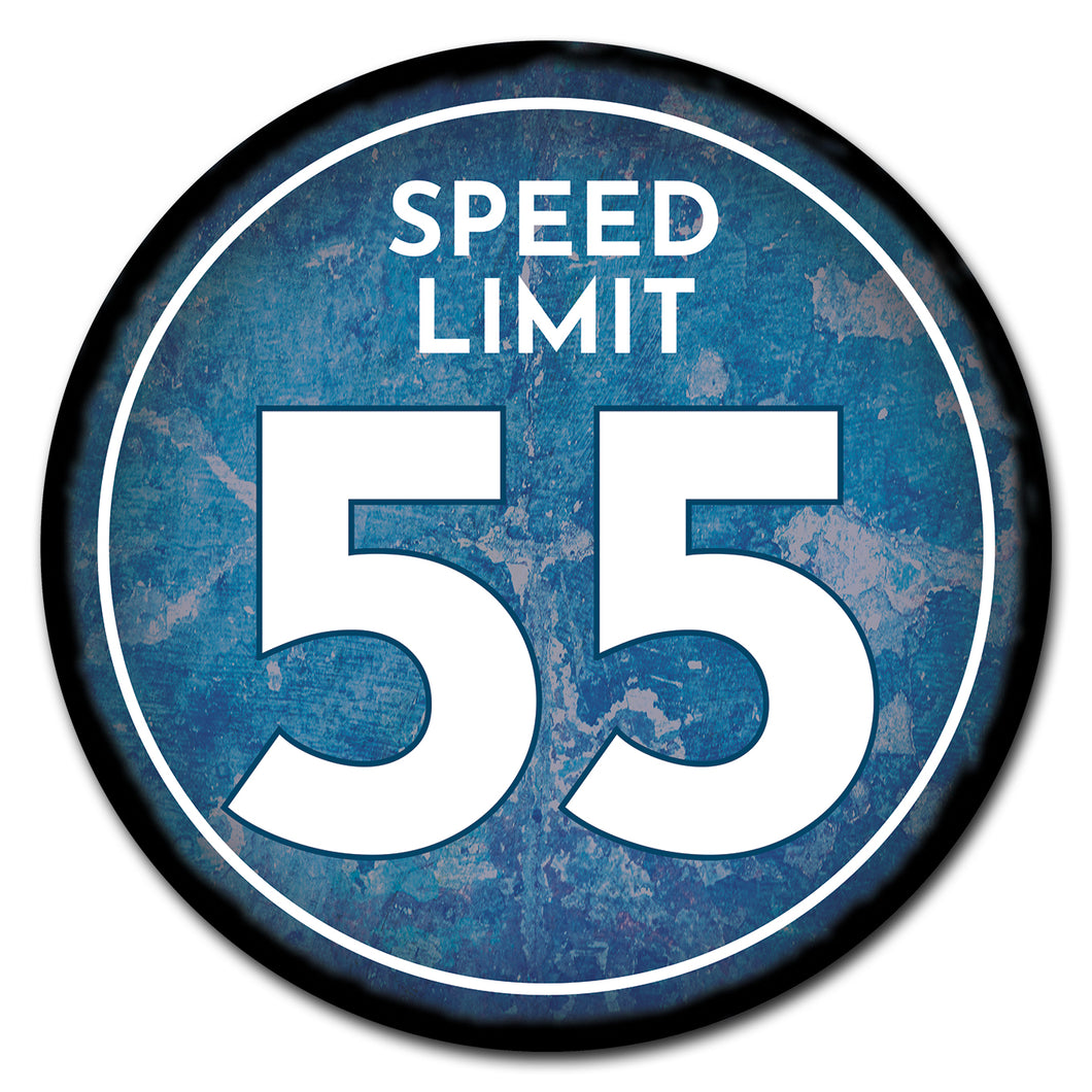 Speed Limit 55 Circle