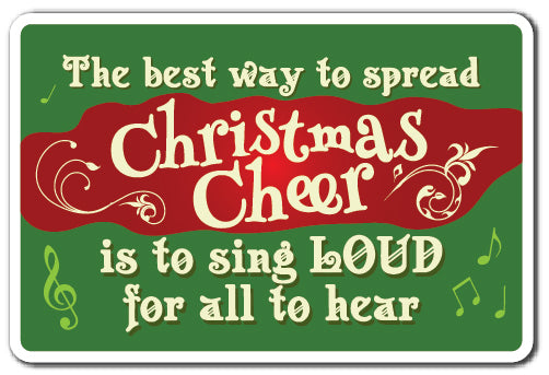 Christmas Cheer Vinyl Decal Sticker