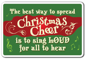 CHRISTMAS CHEER Sign