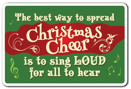 CHRISTMAS CHEER Sign