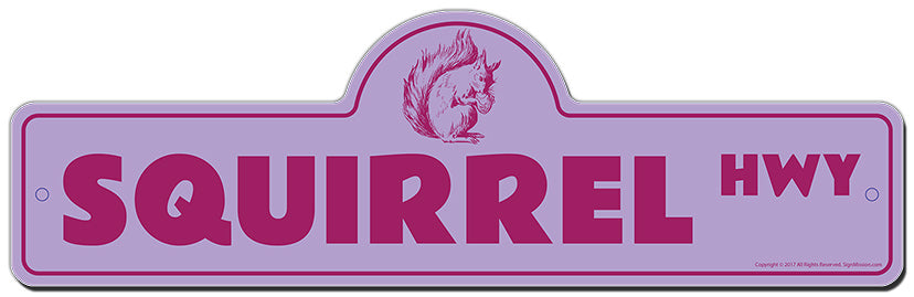 Squirrel Street Sign