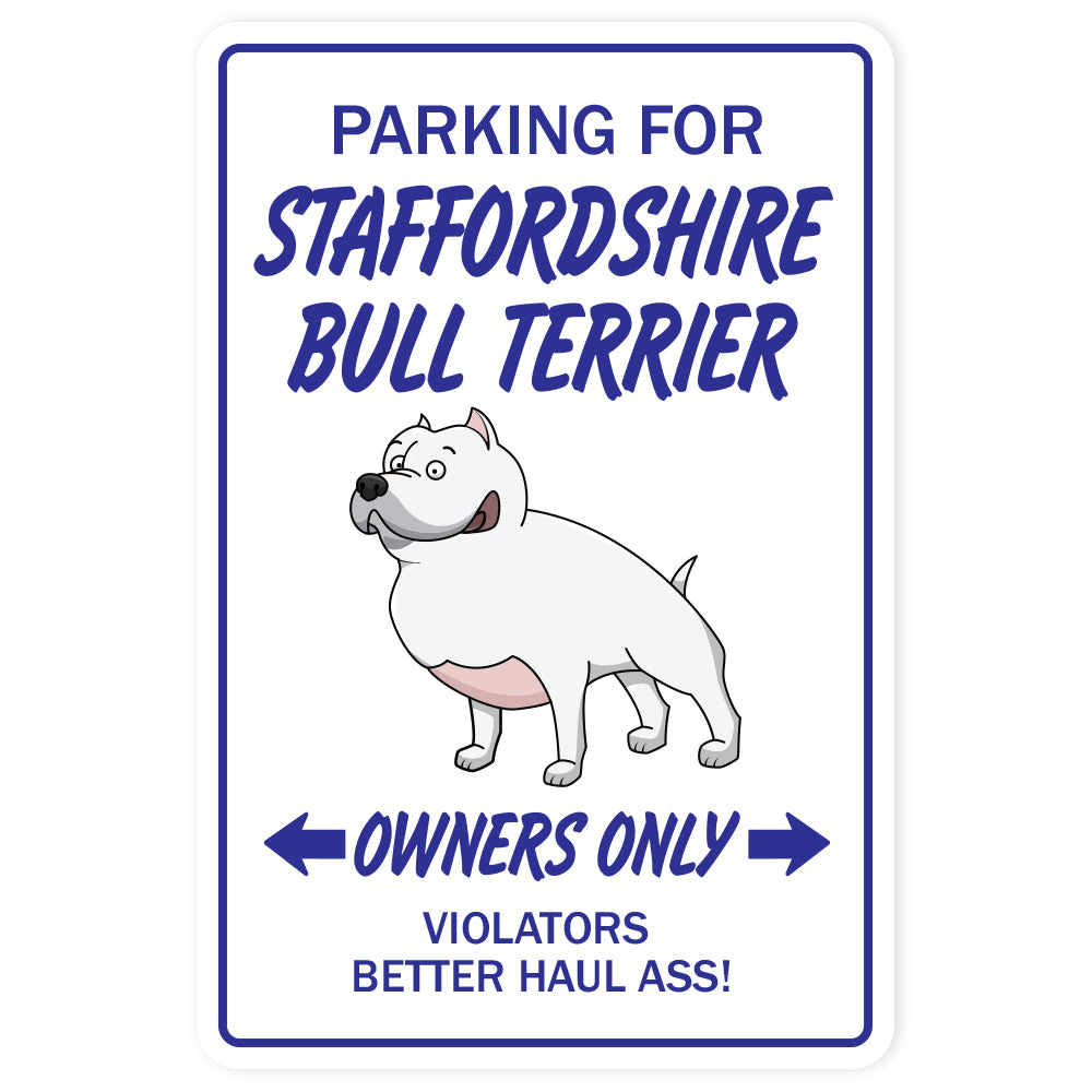 Staffordshire Bull Terrier Street Vinyl Decal Sticker