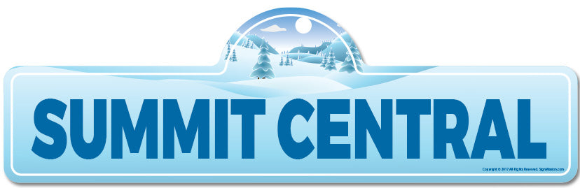 Summit Central Street Sign