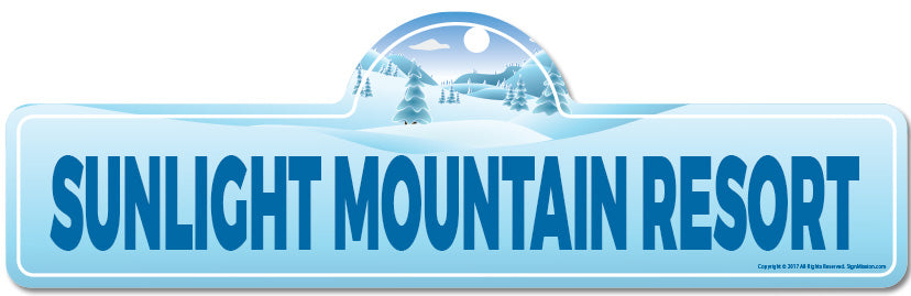 Sunlight Mountain Resort Street Sign