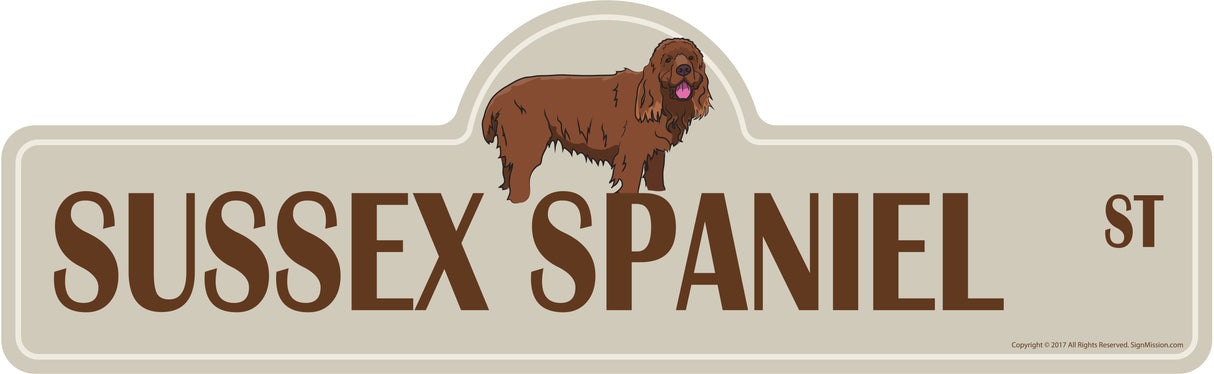 Sussex Spaniel Street Sign