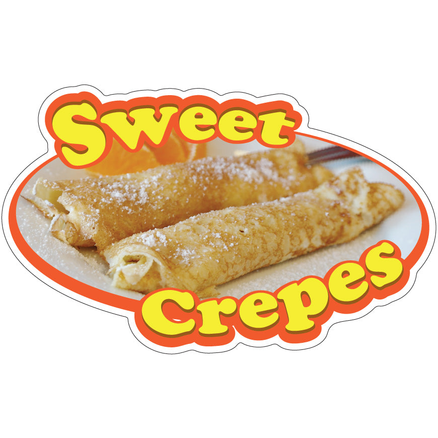 Sweet Crepes Die-Cut Decal