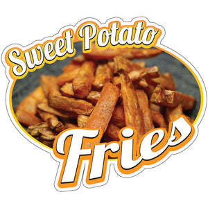 Sweet Potato Fries Die-Cut Decal
