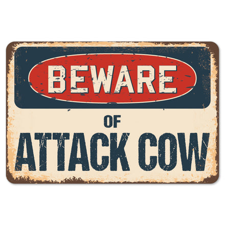 Beware Of Attack Cow