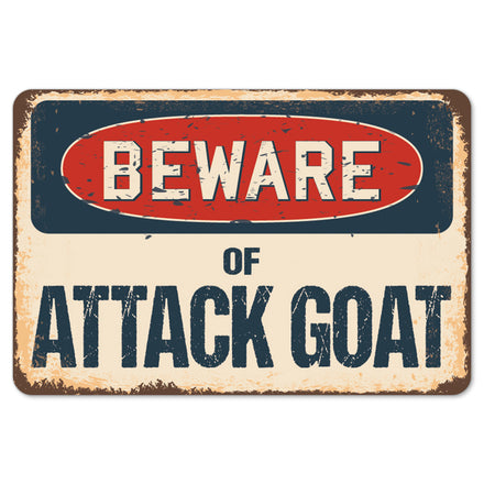 Beware Of Attack Goat