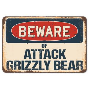 Beware Of Attack Grizzly Bear