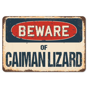 Beware Of Caiman Lizard
