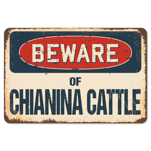 Beware Of Chianina Cattle
