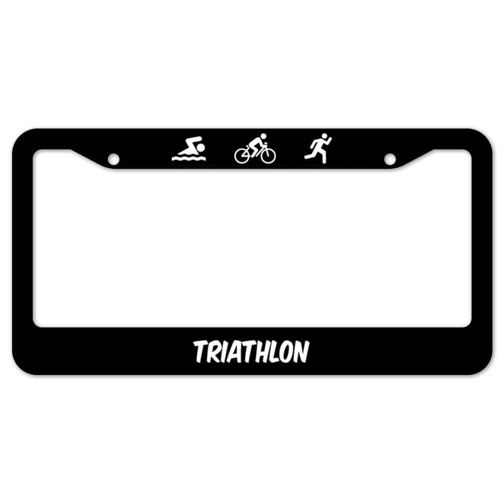 Triathlon License Plate Frame