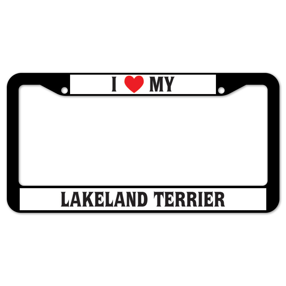 I Heart My Lakeland Terrier License Plate Frame