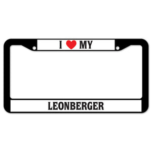 I Heart My Leonberger License Plate Frame