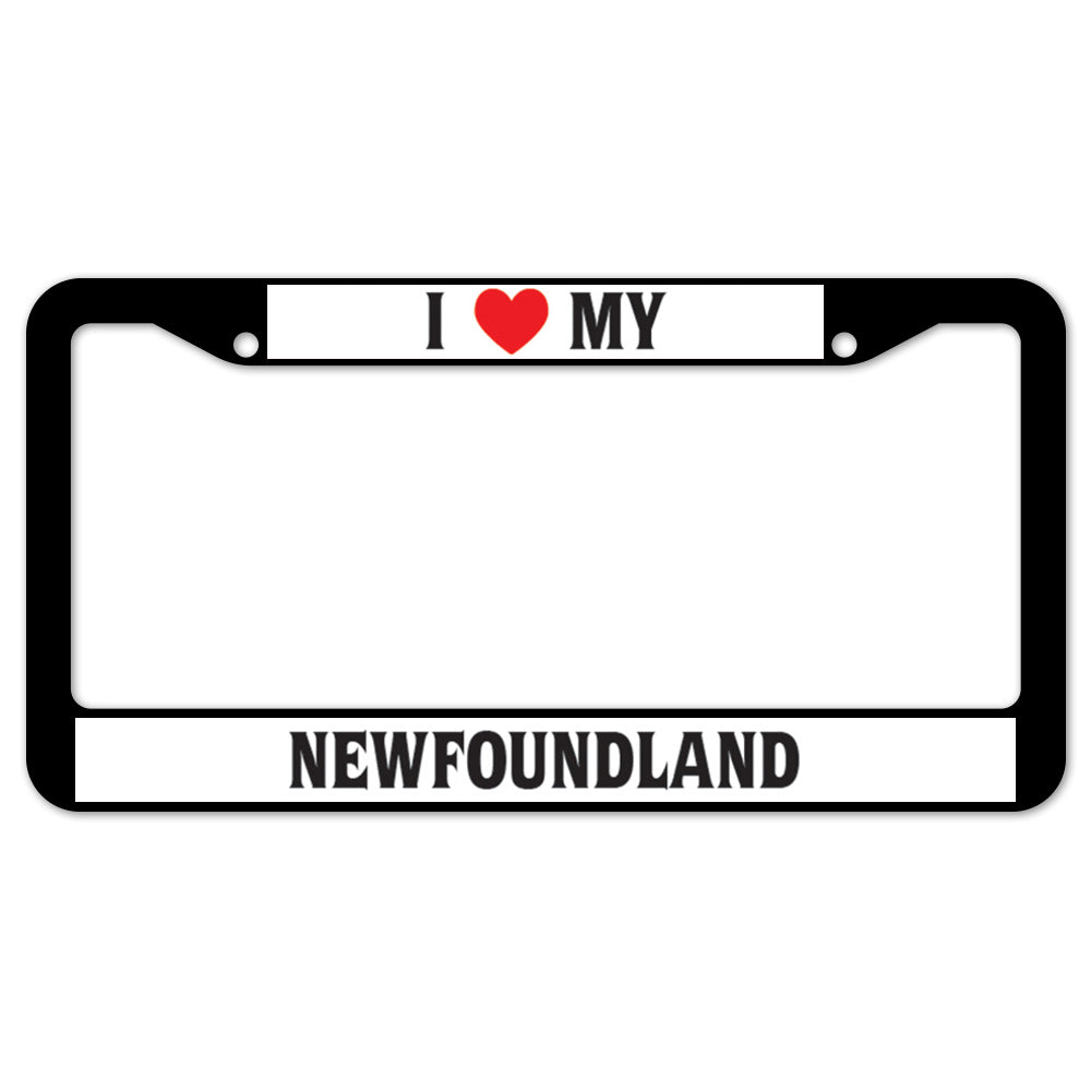 I Heart My Newfoundland License Plate Frame