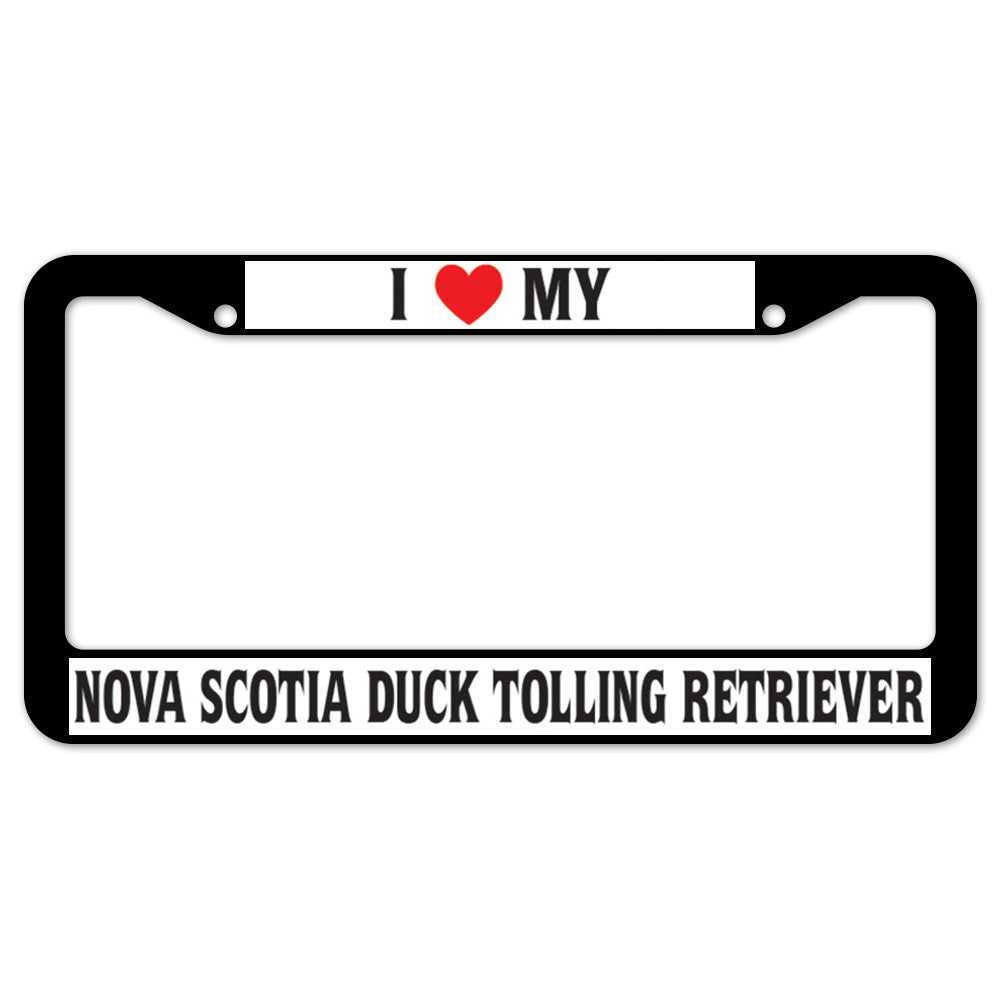 I Heart My Nova Scotia Duck Tolling Retriever License Plate Frame