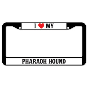 I Heart My Pharaoh Hound License Plate Frame