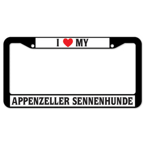 I Heart My Appenzeller Sennenhunde License Plate Frame