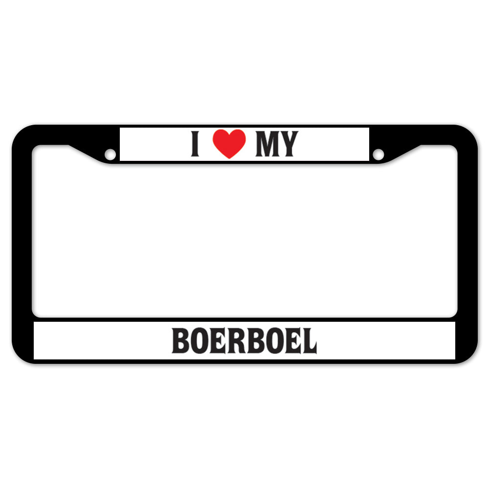 I Heart My Boerboel License Plate Frame
