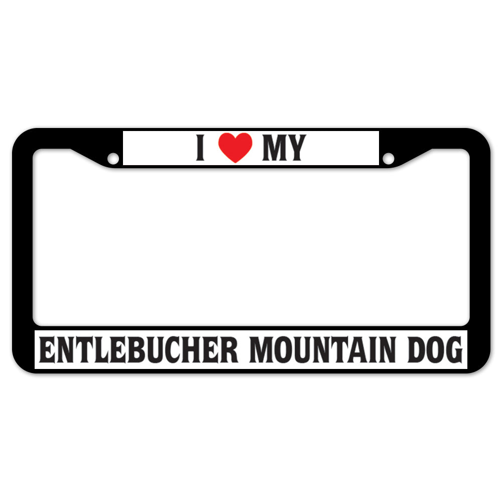 I Heart My Entlebucher Mountain Dog License Plate Frame
