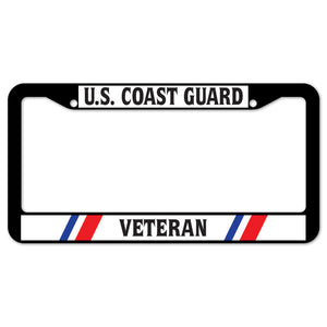 U.S. Coast Guard Veteran License Plate Frame