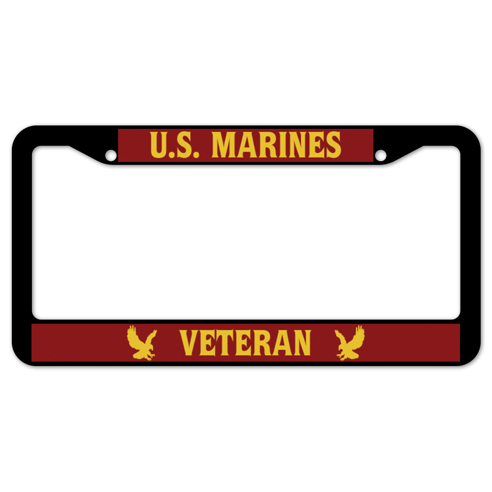 U.S. Marines Veteran License Plate Frame