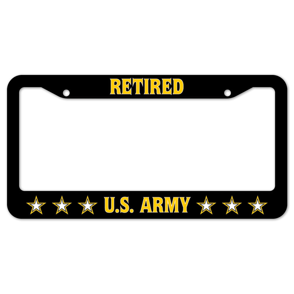 Retired U.S. Army License Plate Frame