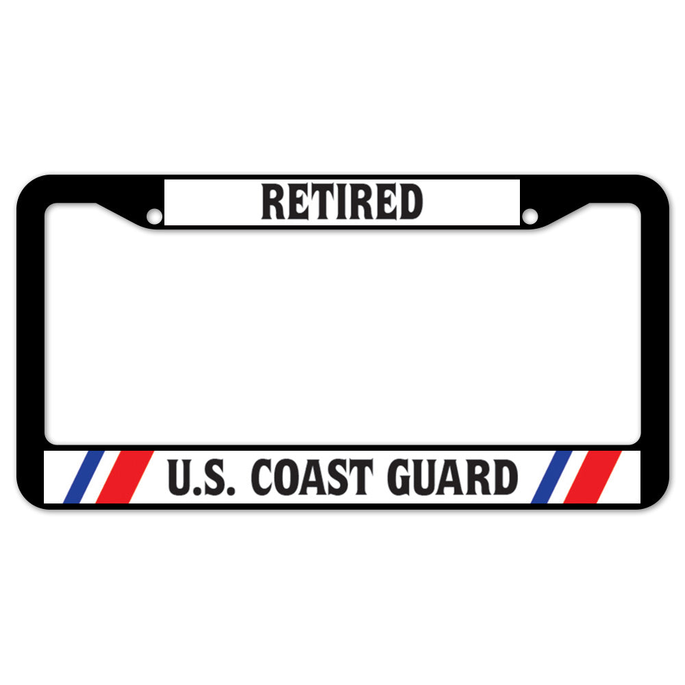 Retired U.S. Coast Guard License Plate Frame