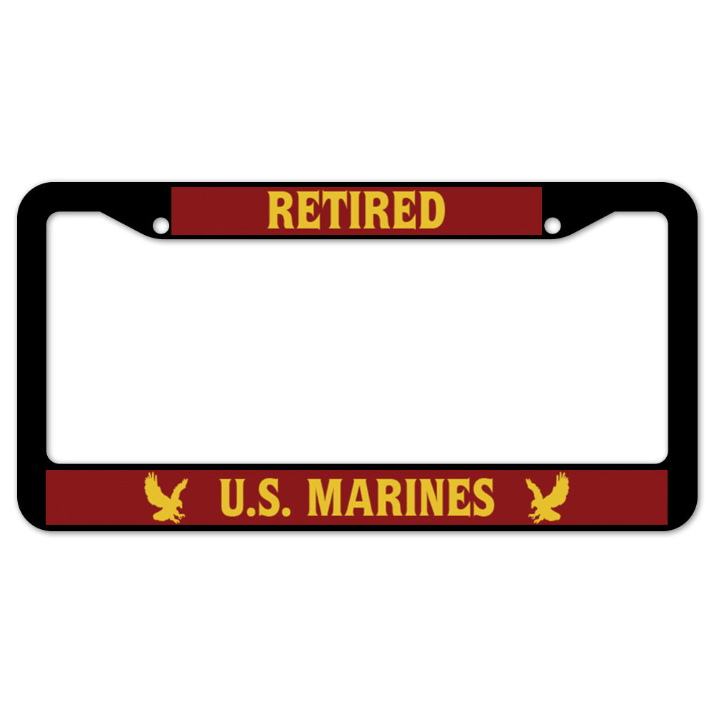 Retired U.S. Marines License Plate Frame