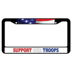 Support Our Troops License Plate Frame