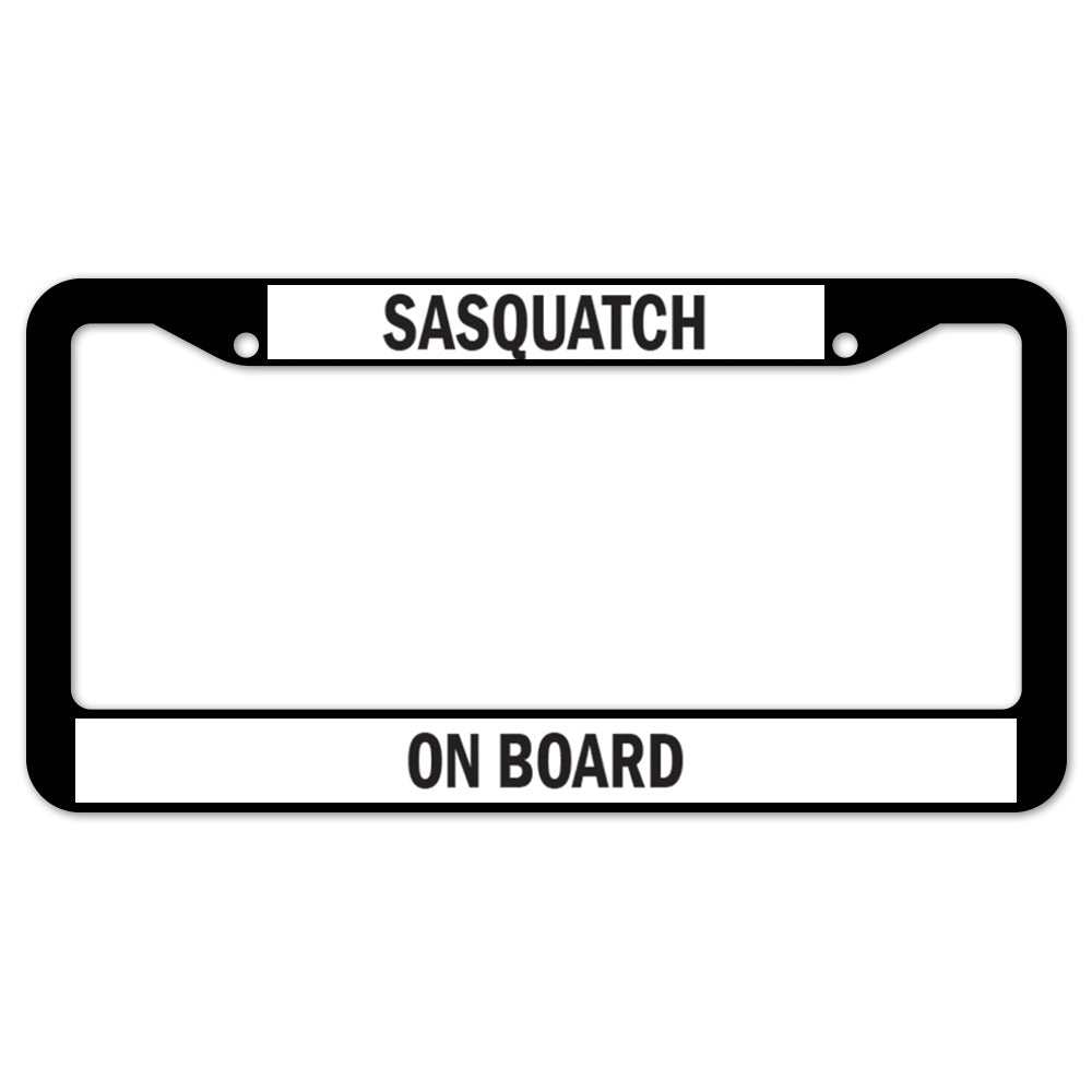 Sasquatch On Board License Plate Frame