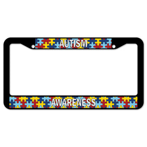 Autism Awareness License Plate Frame