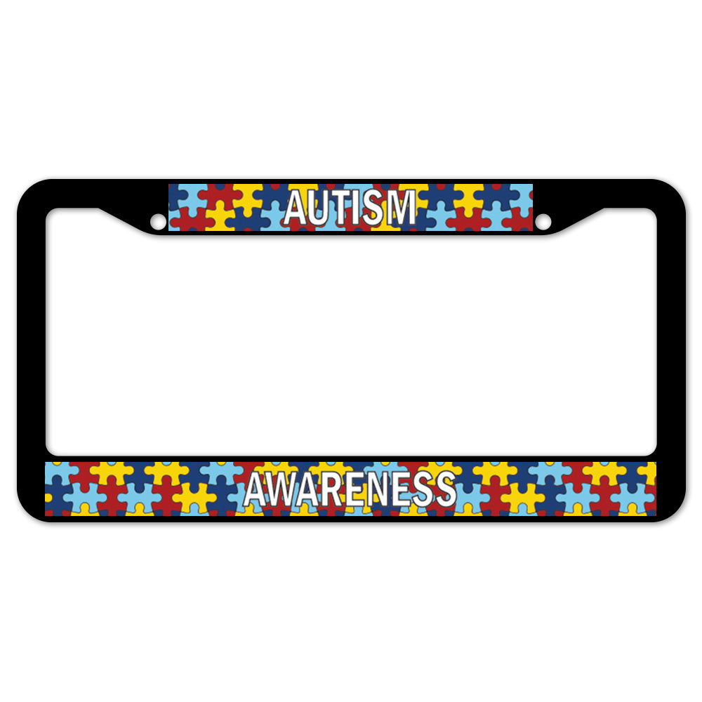 Autism Awareness License Plate Frame
