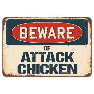 Beware Of Attack Chicken