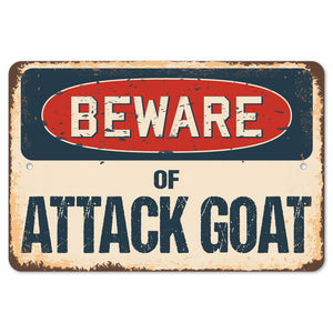Beware Of Attack Goat