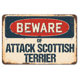 Beware Of Attack Scottish Terrier